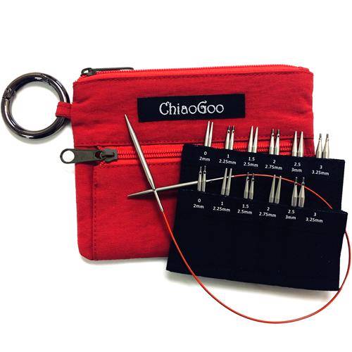 Kit aiguilles interchangeables Twist Red shorties Mini - ChiaoGoo
