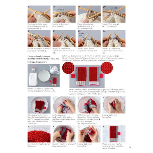 Etude de points au tricot - 18 projets expert