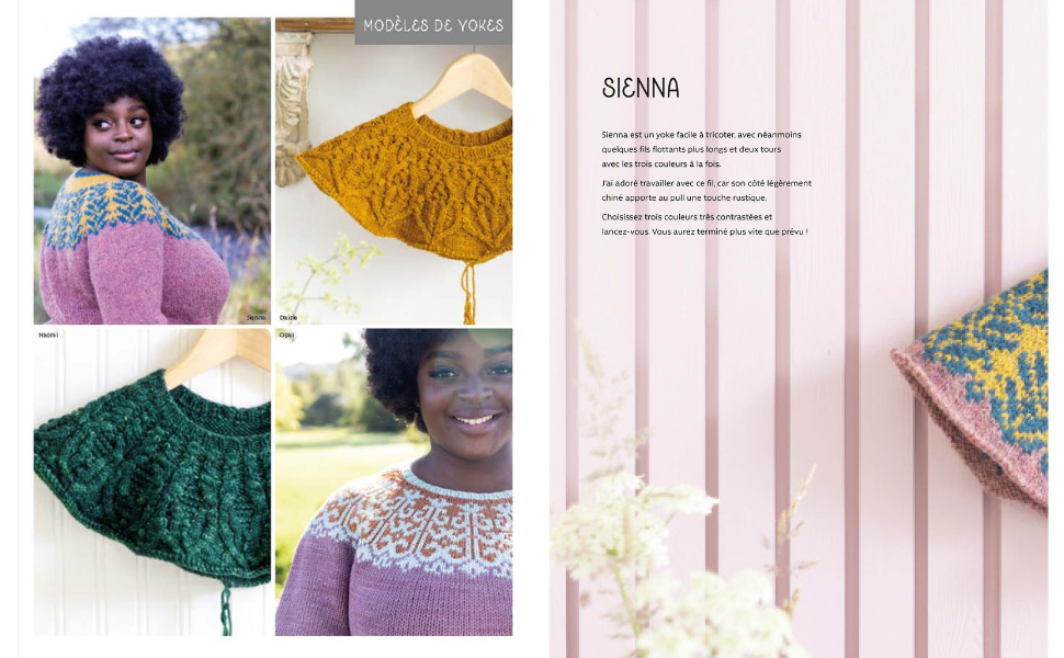 Tricot Yoke 12 pulls à empiècement circulaire