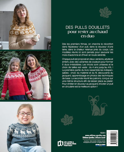 Jolis pulls d'hiver en jacquard : 12 modèles pour petits et grands - Renarde endormie