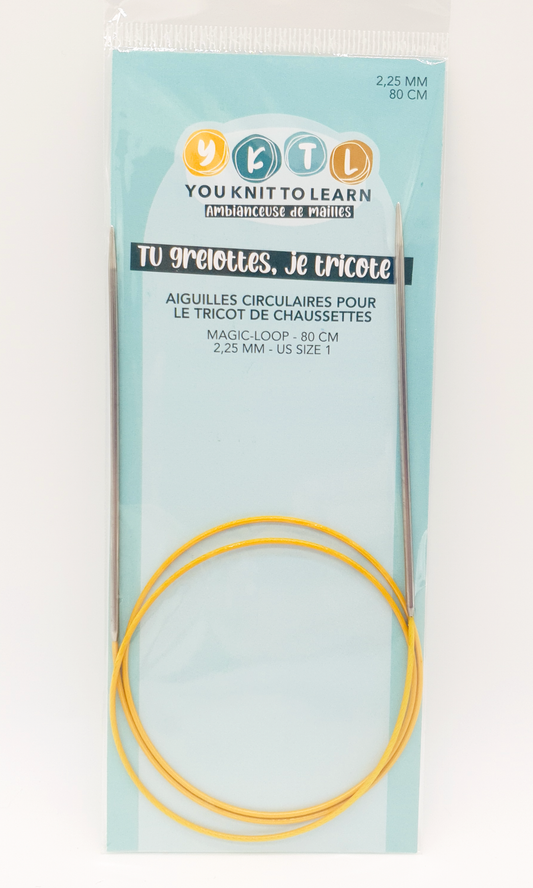 80 cm - Aiguilles circulaires fixes - You Knit To Learn