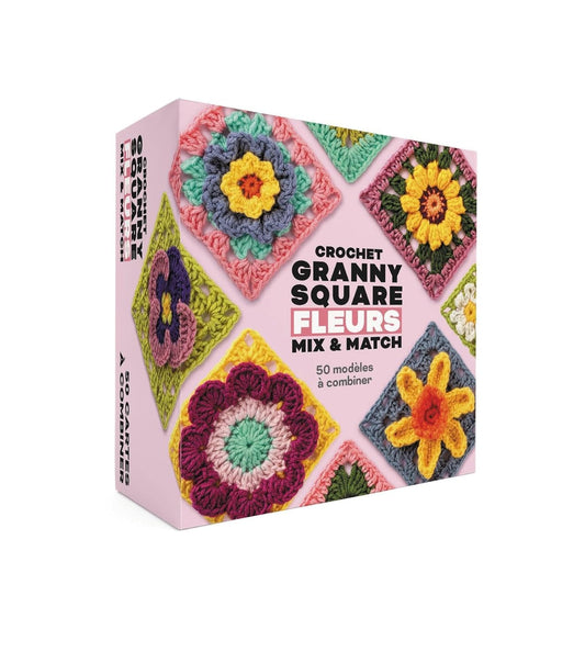 Crochet GRANNY SQUARE FLEURS