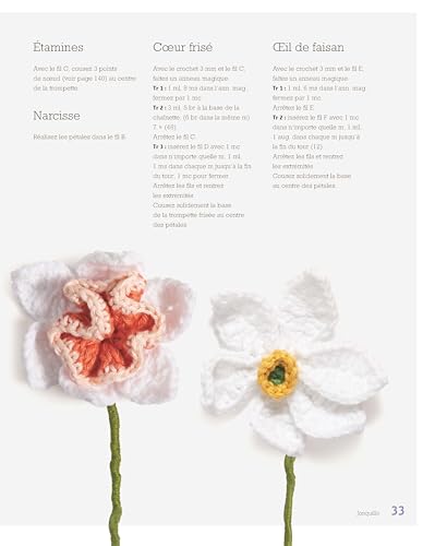 Fleurs au crochet - 28 modèles de fleurs à crocheter