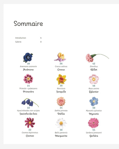 Fleurs au crochet - 28 modèles de fleurs à crocheter