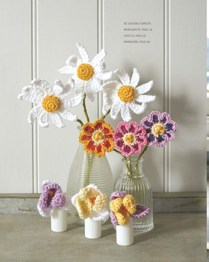 Fleurs au crochet - 28 modèles de fleurs à crocheter