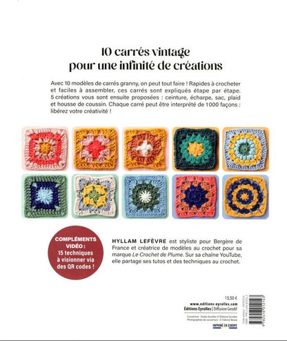 Granny squares faciles - 10 carrés à crocheter, déclinables à l'infini