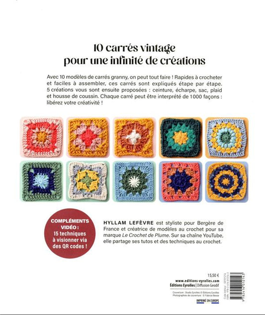 Granny squares faciles - 10 carrés à crocheter, déclinables à l'infini