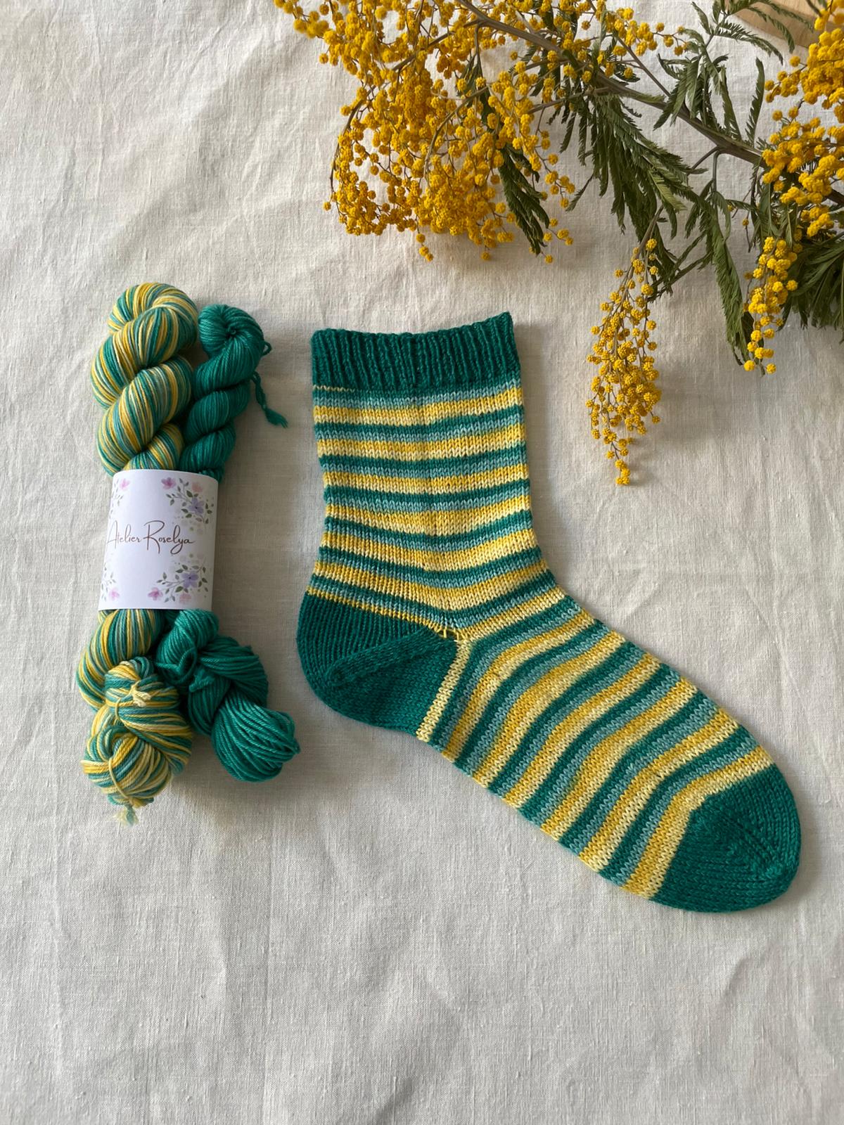 Kit chaussettes autorayant - coloris Exclusif Sophia Welna - Atelier Roselya