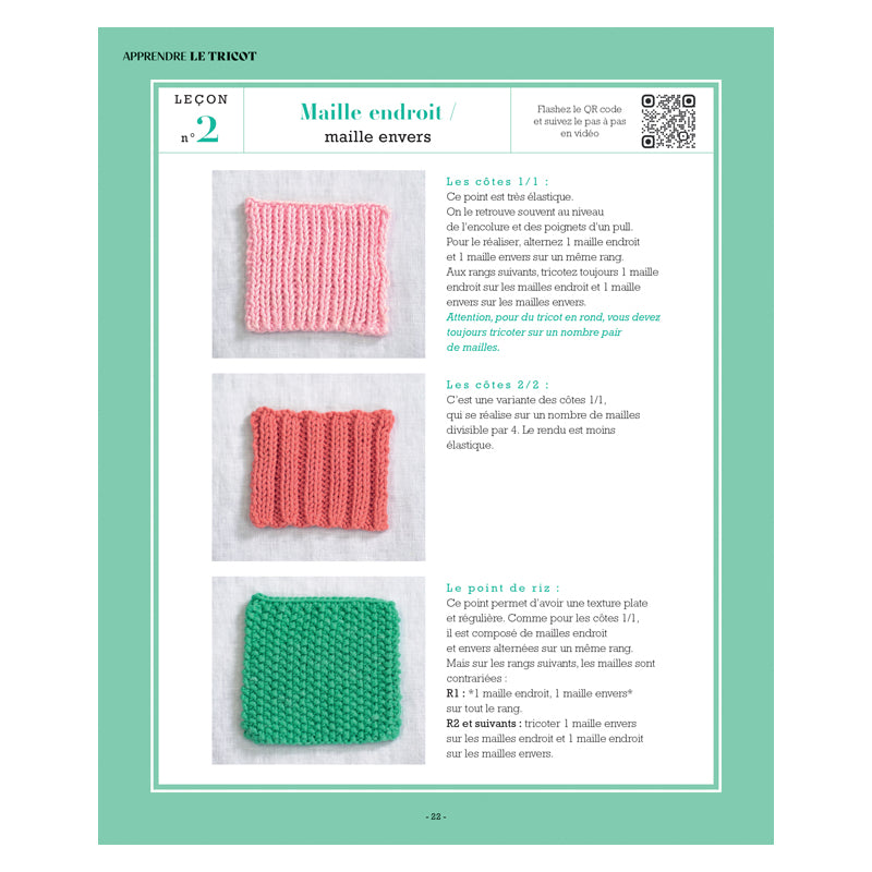 Apprendre le Tricot en 10 leçons - Juliette Michelet