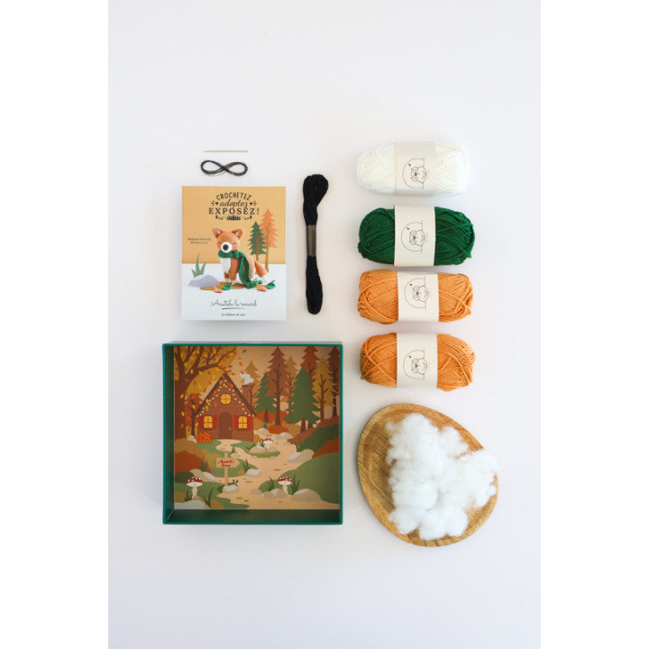 Crochetez, adoptez, exposez ! Anatole le renard - Little Bichons - Coffret crochet