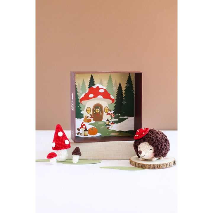 Crochetez, adoptez, exposez ! Ernest le hérisson. Little Bichons - Coffret crochet