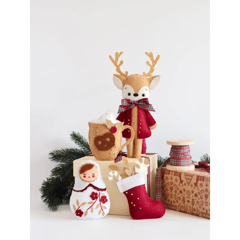 Ma décoration de Noël traditionnel en feutrine - Coffret