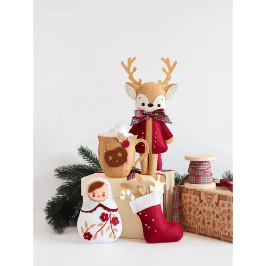 Ma décoration de Noël traditionnel en feutrine - Coffret