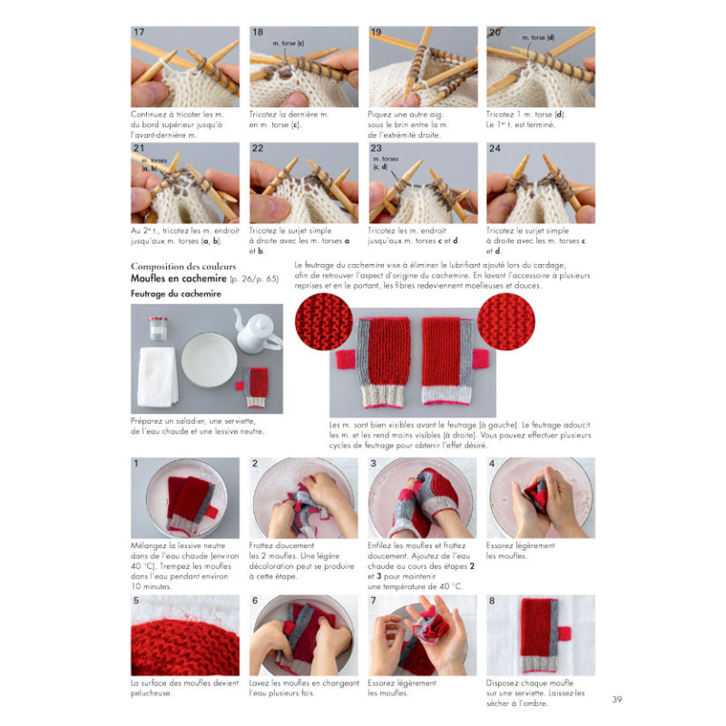 Etude de points au tricot - 18 projets expert