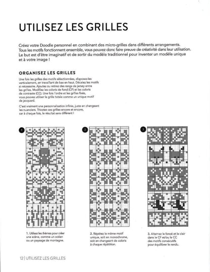 Le répertoire des motifs doodles au tricot - 200 motifs et grilles