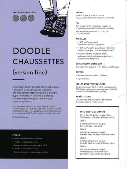 Le répertoire des motifs doodles au tricot - 200 motifs et grilles