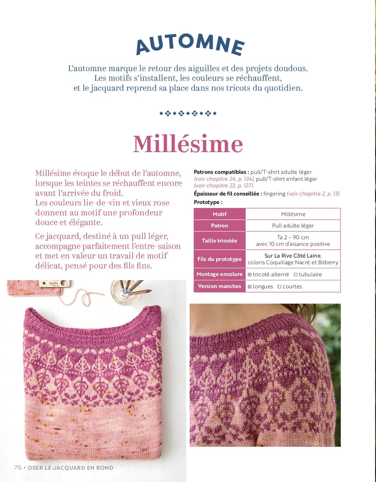 Oser le jacquard en rond - Alice Gerfault