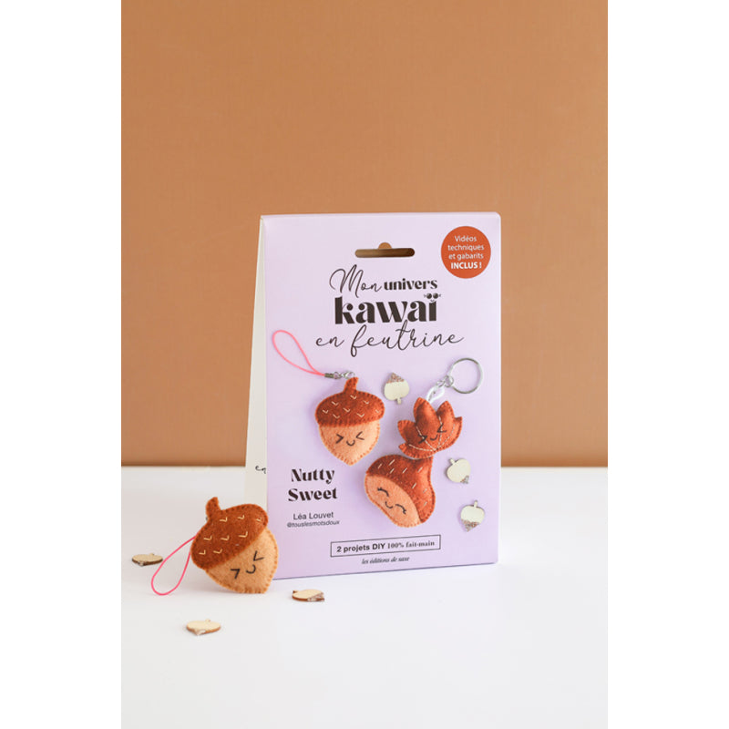 Mon univers Kawaii en feutrine - Nutty Sweet - Coffret